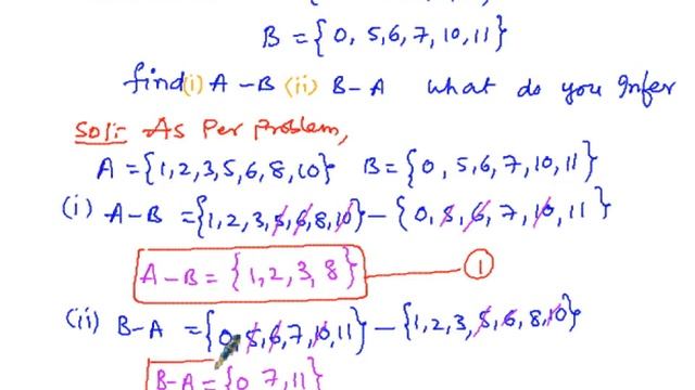 Algebra Substraction Sets Symmetric Difference смотреть онлайн