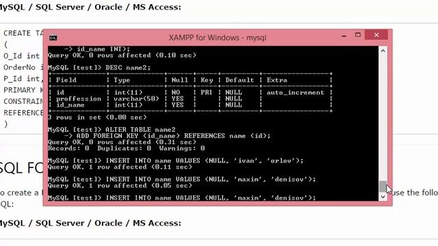 Работа с SQL: создание таблиц, ключей и JOIN-запросы смотреть онлайн