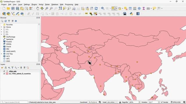 Import Excel to QGIS. Import and export data. смотреть онлайн