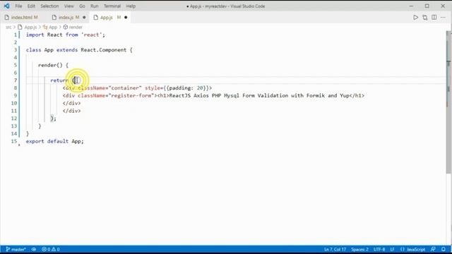 ReactJS Axios PHP Mysql Form Validation with Formik and Yup смотреть онлайн