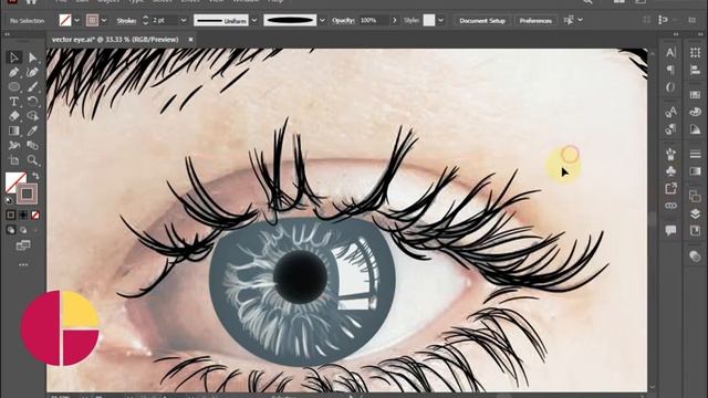How To Create Realistic Vector Eye Illustrations In Adobe Illustrator Tutorial