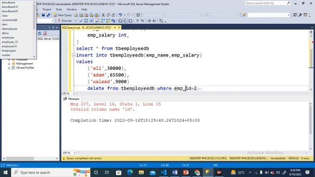 Delete and update in SQL server Urdu/Hindi смотреть онлайн