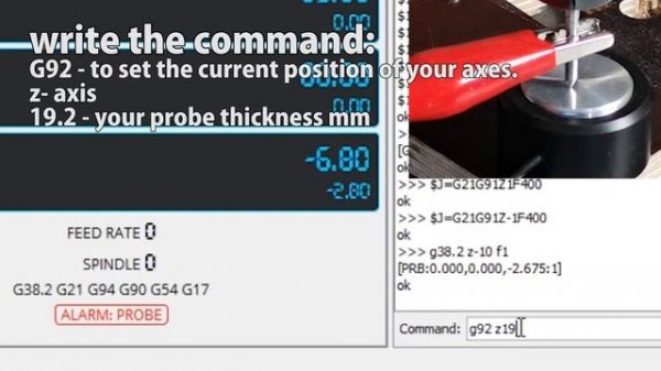 Arduino UNO CNC Z AXIS PROBE With GRBL Comand G38.2 on Universal G Code Sender (UGS) Easy Setup