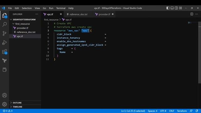D03 Creating AWS VPC Using Terraform | Create Infrastructure using Terraform Demo #30DaysOfTerrafor смотреть онлайн