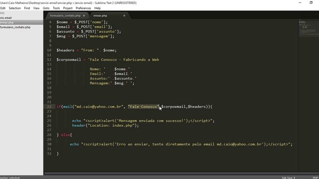 Como Enviar E-mails com PHP смотреть онлайн