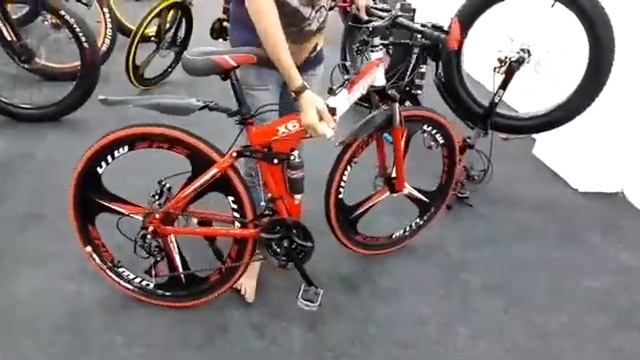 Foldable bicycle demonstration смотреть онлайн