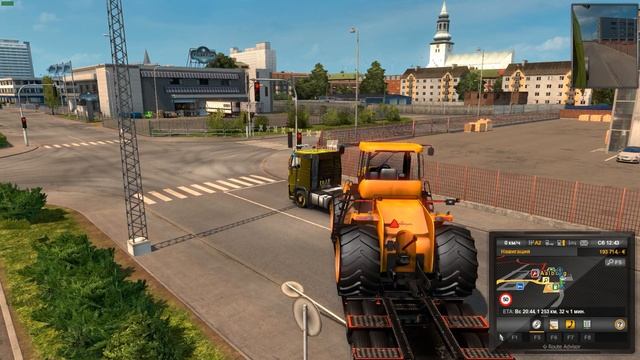 Euro Truck Simulator 2 [1.28], прохождение #71 Три переправы ч1 (ProMods 2.20+RusMap 1.7.4) смотреть онлайн