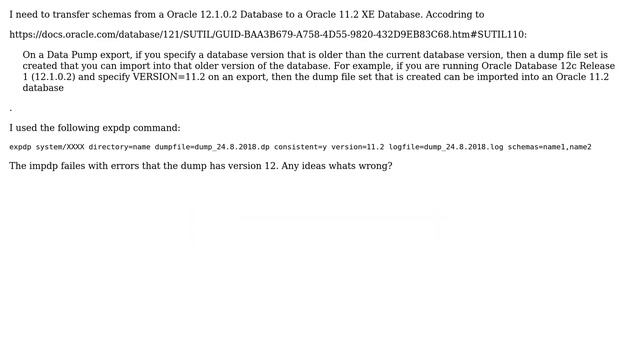 Databases: Oracle Datapump between different database releases смотреть онлайн