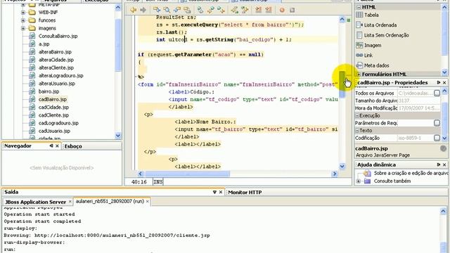 aula 154 java ee Implementando codigo automatico via programacao jsp смотреть онлайн