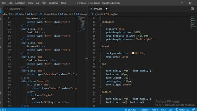 How to make Simple Sign up form using HTML and CSS | Registration form for your website Easy смотреть онлайн