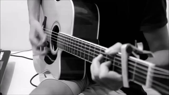 One Direction - Drag Me Down acoustic guitar cover w/lyrics смотреть онлайн