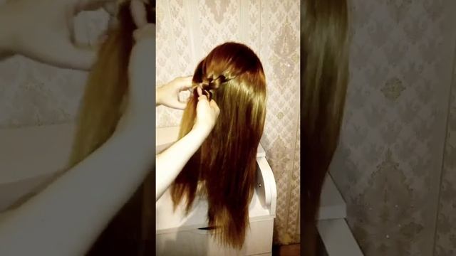 ?Прическа за минуту | Необычно, красиво и легко | Прическа в школу? смотреть онлайн