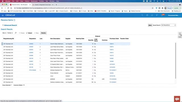 Oracle Cloud Tutorial Ep 0125 | Procurement Cloud App Walkthrough | My Receipts (2022) смотреть онлайн