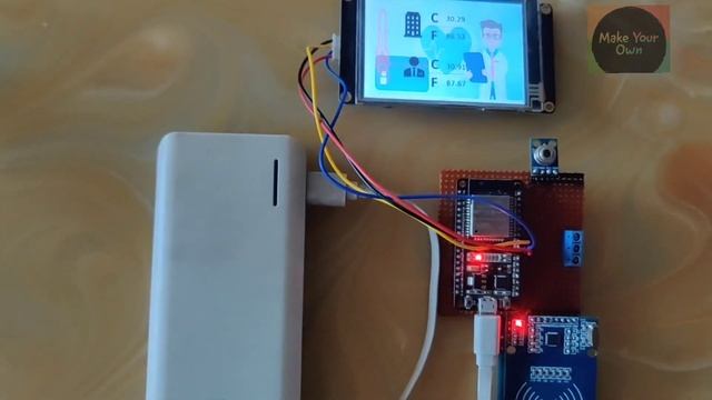 Smart Contactless Thermometer | Employees Temprature Logger смотреть онлайн