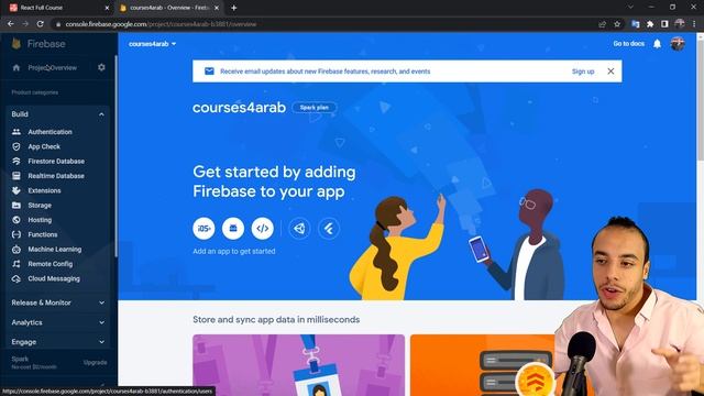 React Full course with projects #10 | Deploy React App on Firebase Hosting رفع الموقع على الاستضافة смотреть онлайн