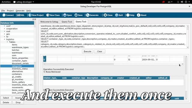 Sohag Developer SQL Tool, Generate and execute SQL statements PostgreSQL, MariaDB, MySQL, SQLite смотреть онлайн