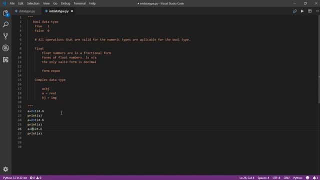 Lecture 8:- Complex,Bool,Float data type in python || LearningStrome Academy смотреть онлайн