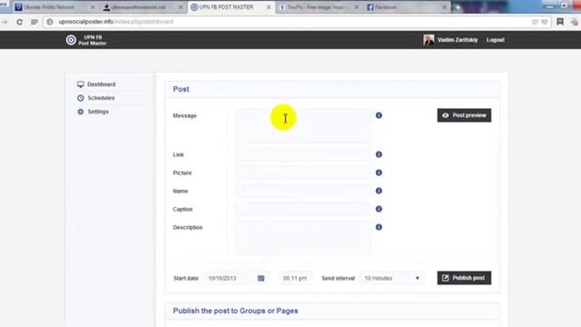 Новый Facebook Постер по рассписанию на автомате от UPN смотреть онлайн
