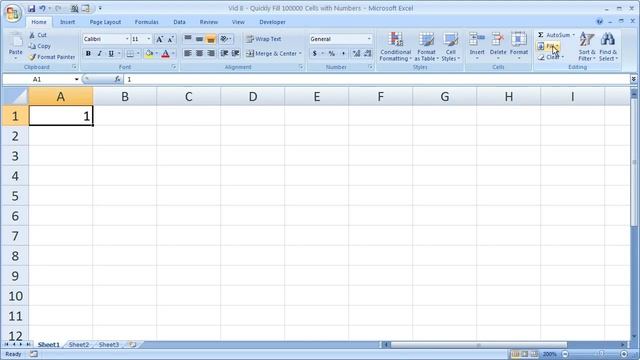 Excel Tips - Quickly Fill Series of Numbers in a Few Seconds Fill Command смотреть онлайн