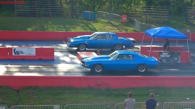 Drag Racing Old School Muscle Cars at US41 Dragstrip Indiana смотреть онлайн