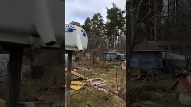 Забавный флюгер на дачу своими руками #лайфхак смотреть онлайн