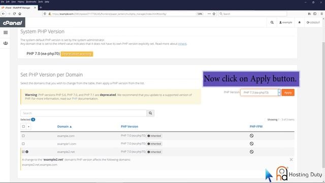 How to Set the PHP Version per Domain using cPanel with HostingDuty смотреть онлайн
