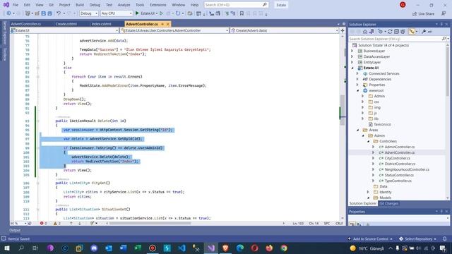 .Net Core 5.0 ile Emlak Sitesi - Kullanıcı Paneli İlanların Silinmesi смотреть онлайн