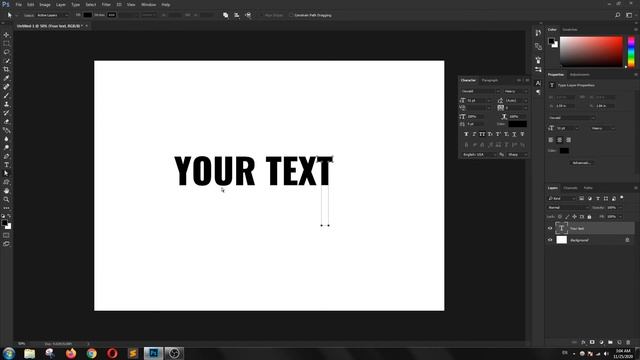 How to convert text to path in Photoshop смотреть онлайн