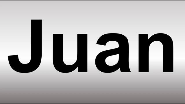 How to Pronounce Juan смотреть онлайн