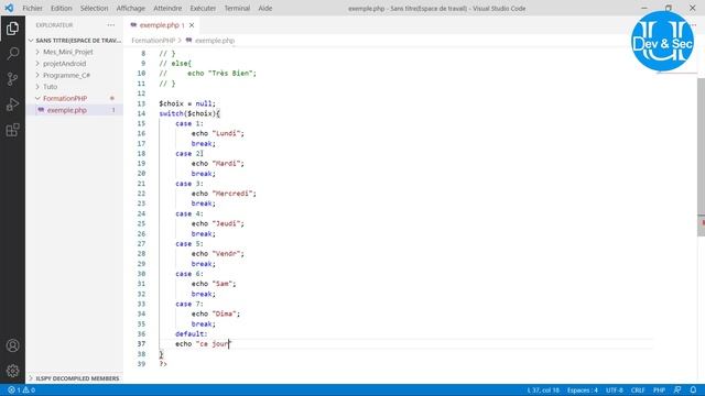 Formation PHP 3 : Les Structures (if...else, switch, for, while et do...while) смотреть онлайн