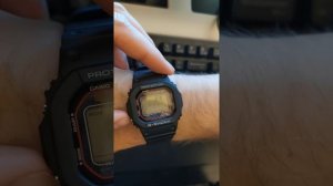 Как включить / выключить режим энергосбережения на часах Casio G-Shock GW-M5610