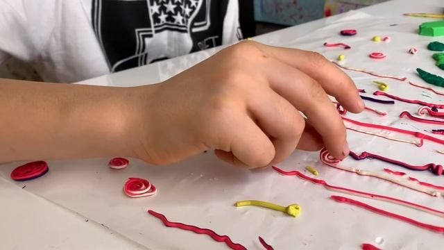 Открытка на 8 марта с цветами из пластилина - своими руками смотреть онлайн