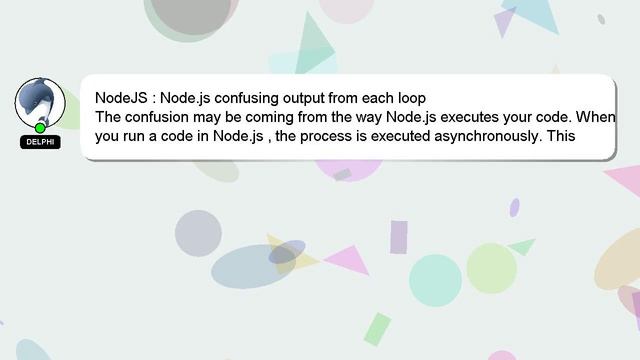 NodeJS : Node.js confusing output from each loop смотреть онлайн