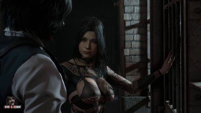 4K PAWG Ada Wong Nylon Heart with aztec tattoo - Resident Evil 2 Remake MOD