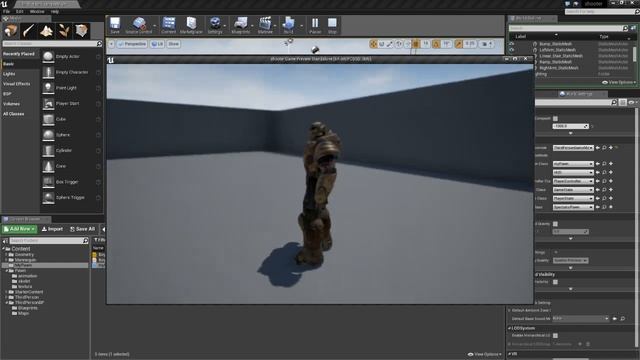Настройка анимации персонажа в Unreal Engine 4 смотреть онлайн
