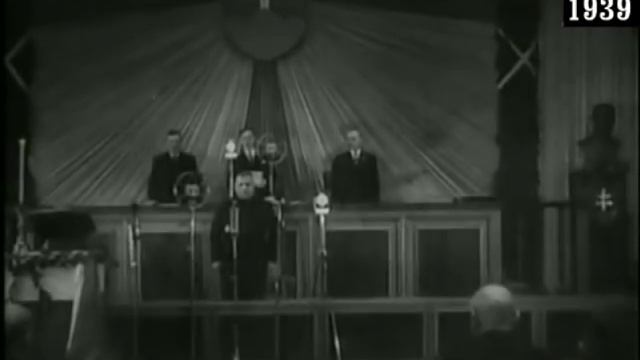 Jozef Tiso zvolený za prezidenta Slovenskej republiky (26.10.1939) смотреть онлайн