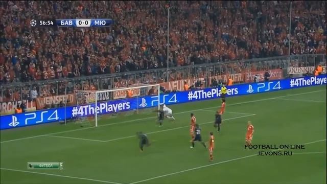Гол Эвра в ворота Баварии.  [Vine 1]