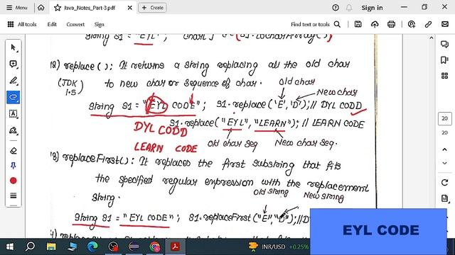 JAVA 067- STRING METHODS- PART 3 IN JAVA смотреть онлайн