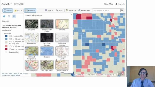 How to map and examine the median age of the population смотреть онлайн