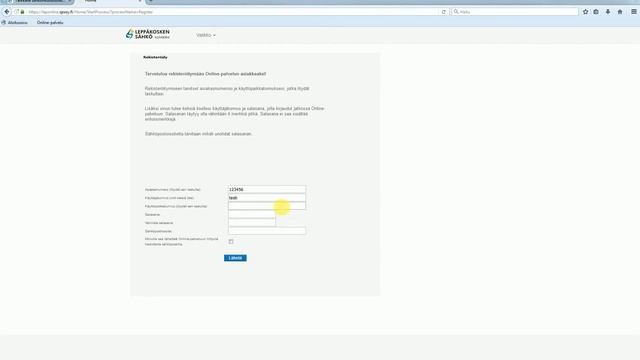 Kuinka Online-palveluun rekisteröidytään? смотреть онлайн