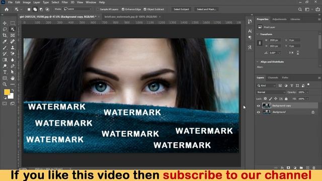 How to Remove WATERMARK Photoshop 2022 | watermark remove from photo | Best way to remove watermark смотреть онлайн