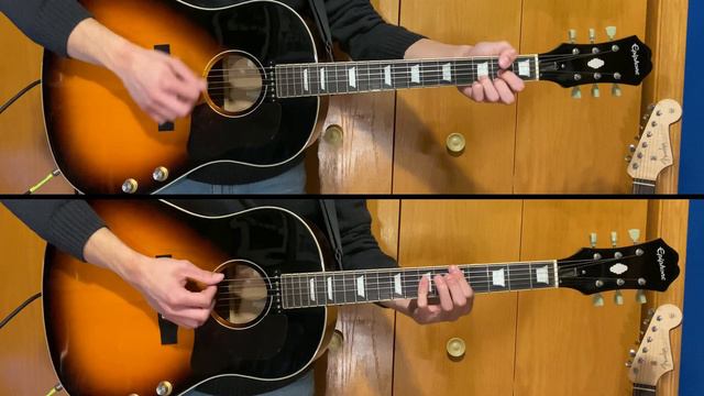 P.S. I Love You - Guitar Tutorial - Epiphone EJ160e смотреть онлайн