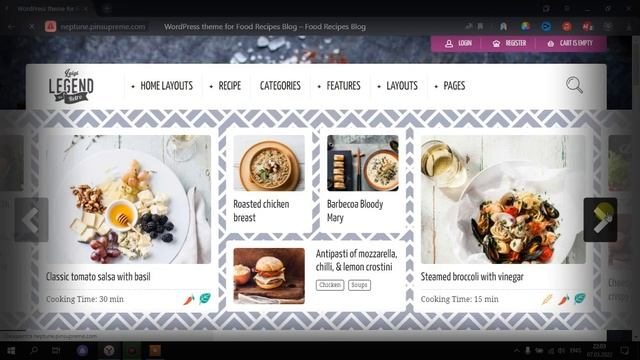 Шаблон рецептов – Neptune на русском языке смотреть онлайн