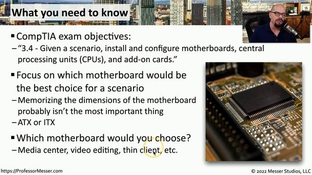 Motherboard Form Factors - CompTIA A+ 220-1101 - 3.4 смотреть онлайн