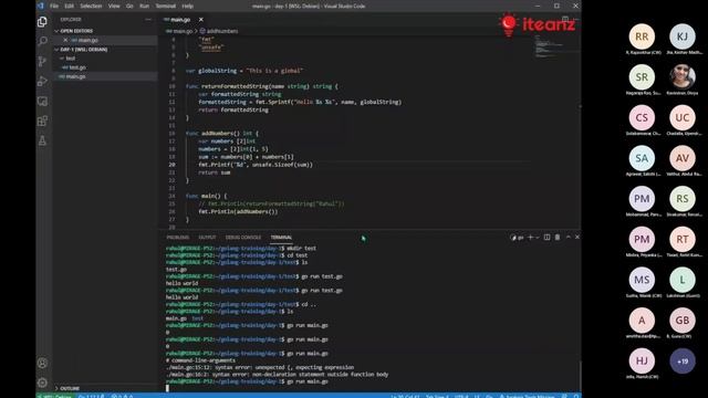 Go Language Tutorial for beginners to expert level - Session 1 - Iteanz смотреть онлайн
