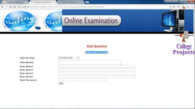 Online Examination System Project in | With | PHP | MYSQLI | HTML | CSS | JAVASCRIPT | AJAX смотреть онлайн