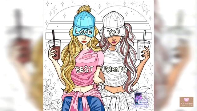 Paint By Number - Free Coloring Book & Puzzle Game I ART PIECES #10 I Friendship I Speed Coloring смотреть онлайн