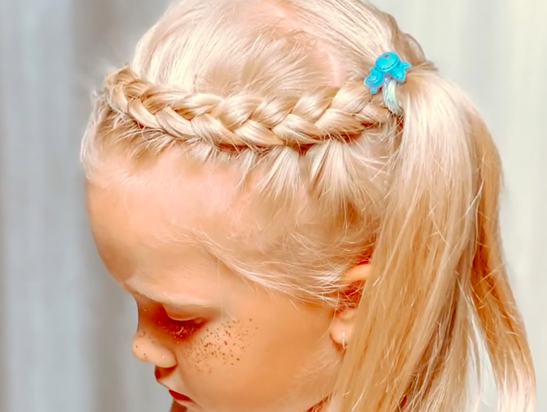 Лёгкие и Быстрые Прически на Каждый День для Ленивых |Косичка с хвостом смотреть онлайн