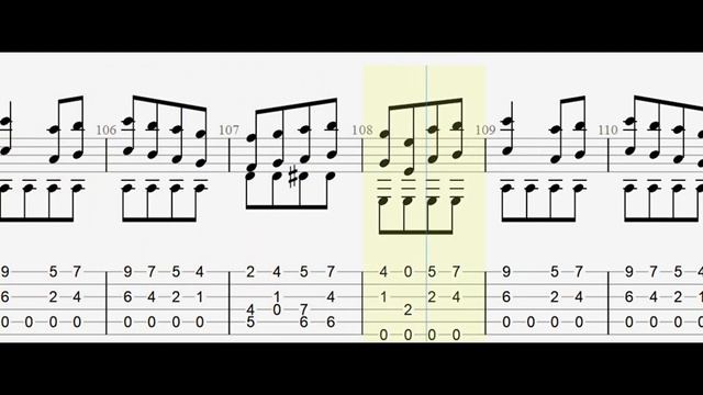 Wolfgang Amadeus Mozart: Rondo Alla Turca full tablature/sheet music for solo fingerstyle guitar смотреть онлайн