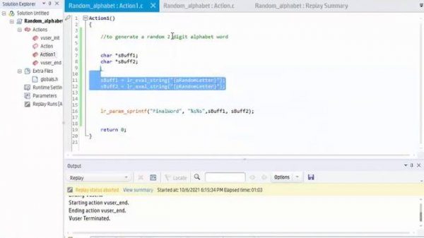 GENERATE RANDOM STRING IN LOADRUNNER